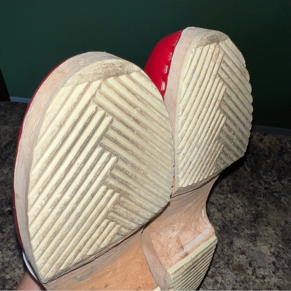 Red Leather Mules by Sanita - Picture 11 of 11